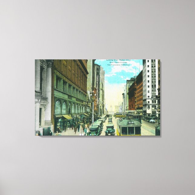 Toile Vue de Market Street de Grant Street (Recto)