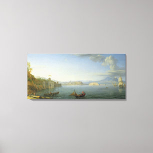 Toile Vue de Naples, 1750