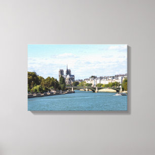 Toile Vue de Notre Dame de Paris depuis le Pont d'Auster