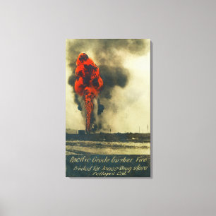 Toile Vue de Pacific Crude Gusher FireFellows, CA