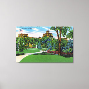 Toile Vue de parc du congrès de l'hôtel grand des