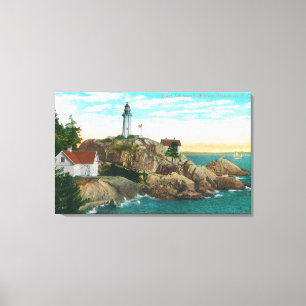 Toile Vue de phare d'Atkinson de point