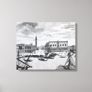 Toile Vue de Piazza San Marco du Bacino, Venise
