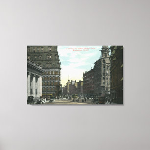 Toile Vue de rue d'échange de rue d'état