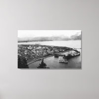 Vue de Seward, Alaska, photo aérienne