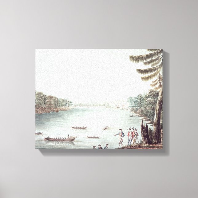 Toile Vue de Ticondéroga d'un point de vue (Recto)