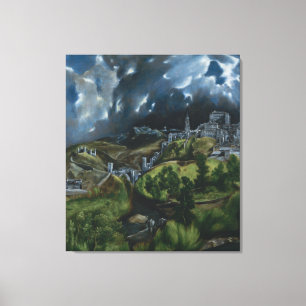 Toile Vue de Tolède par El Greco