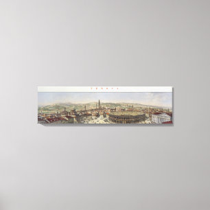 Toile Vue de Vérone, gravée par L. Cherbuin (en de
