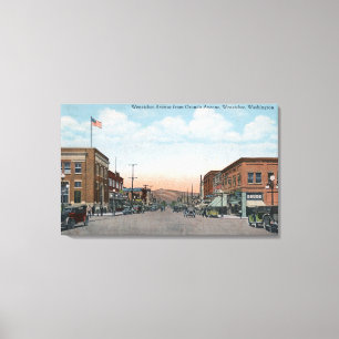Toile Vue de Wenatchee Ave depuis Orondo Ave