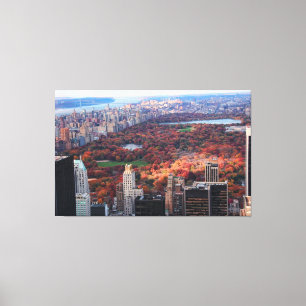 Toile Vue d'en haut : Automne à Central Park 01