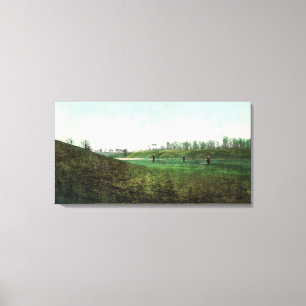Toile Vue des golfeurs jouant au club d'Inverness