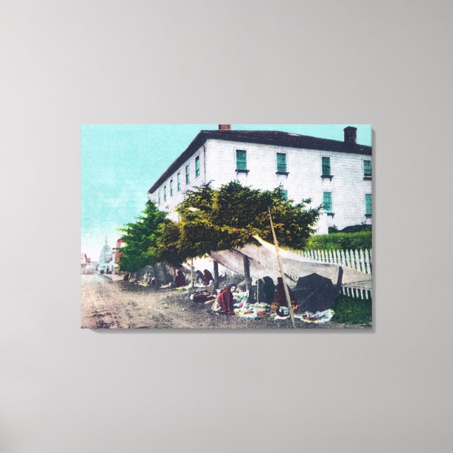 Toile Vue d'Eskimo Curio VendersSitka, AK (Recto)