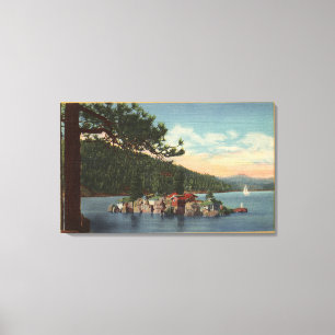 Toile Vue d'île de trésor