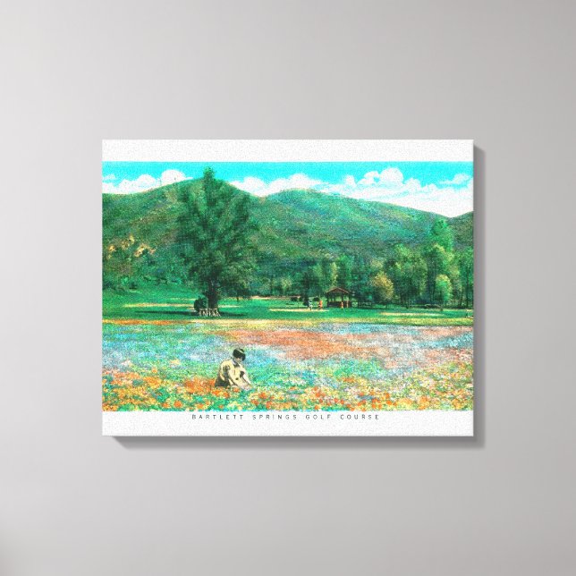 Toile Vue du champ de floraison (Recto)