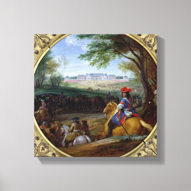 Toile Vue du château de Versailles en 1669 (Recto)