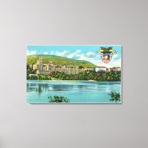 Toile Vue du fleuve Hudson d'académie militaire des USA