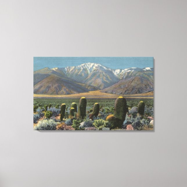 Toile Vue du Mont San Jacinto près de Palm Springs (Recto)
