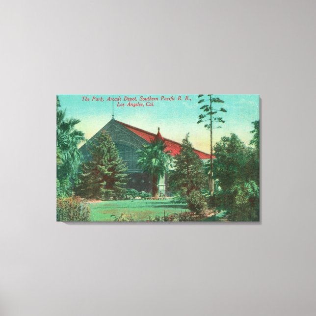 Toile Vue du parc du dépôt d'arcade SP RR (Recto)