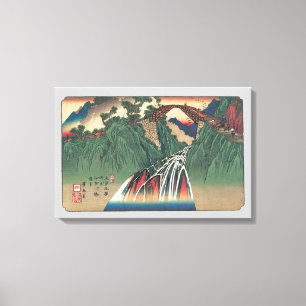 Toile Vue du pont sur la rivière Ina, Nojiri par Hiroshi