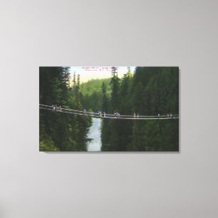 Toile Vue du pont suspendu de Capilano