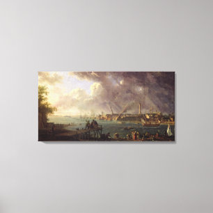 Toile Vue du port de Lorient