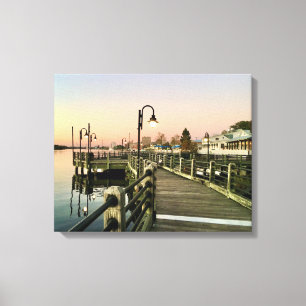 Toile Vue du sud sur Wilmington, promenade du CN