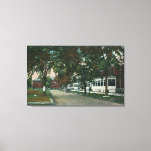 Toile Vue d'un camp militaire américain