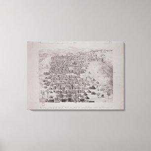 Toile Vue d'une partie de la ville de Tombouctou d'une