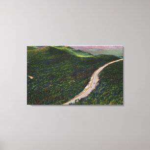 Toile Vue d'une pente raide sur Memorial Hwy