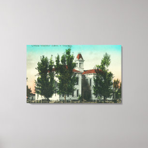 Toile Vue extérieure de la grammaire SchoolCorning, CA