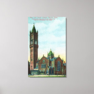 Toile Vue extérieure de la nouvelle vieille église du