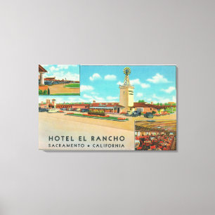 Toile Vue extérieure de l'EL Rancho d'hôtel