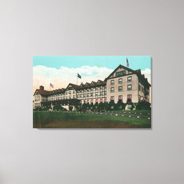 Toile Vue extérieure de l'Hôtel Champlain (Recto)