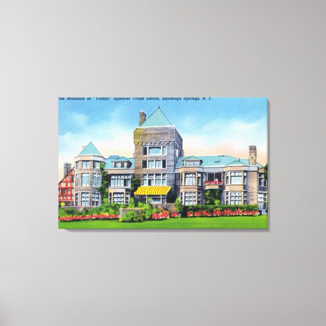 Toile Vue extérieure de S. Track Estate Mansion à (Recto)