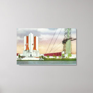 Toile Vue extérieure du bâtiment de gouvernement des U