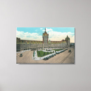 Toile Vue extérieure du D & H et du Journal