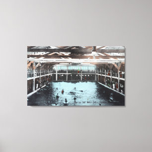 Toile Vue intérieure des bains salés Nerides