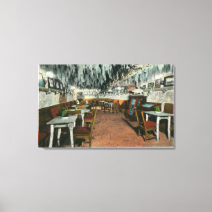Toile Vue intérieure du gril de caverne