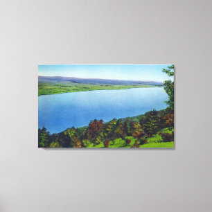 Toile Vue nue de colline de lac Canandaigua