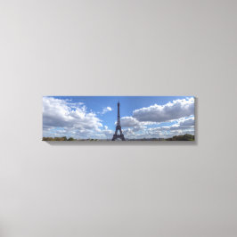 Toile Vue panoramique de la tour Eiffel depuis Trocadero