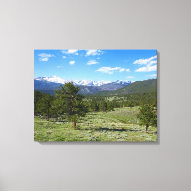 Toile Vue panoramique des montagnes Rocheuses (Recto)