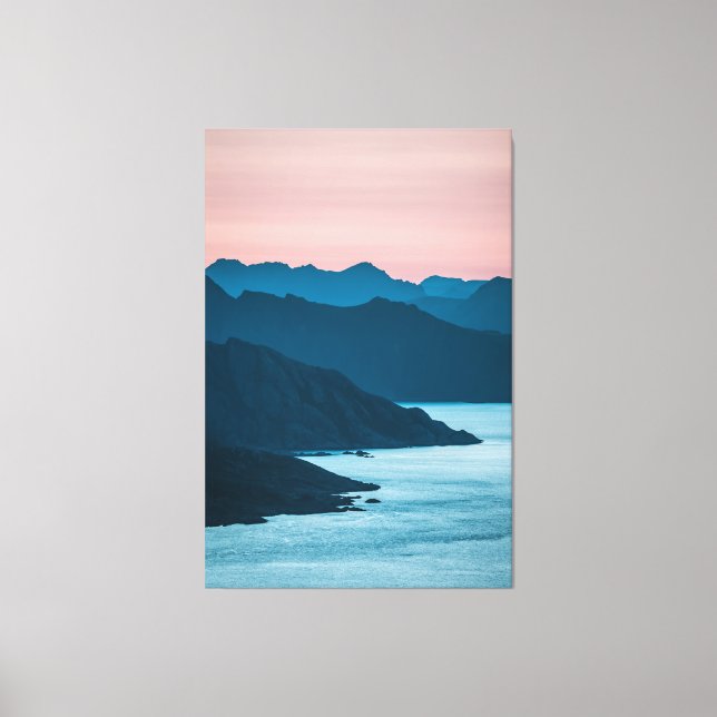 Toile Vue paysage de Norvège Lofoten (Recto)