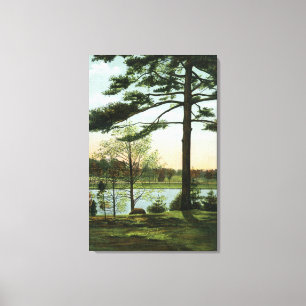 Toile Vue pittoresque au réservoir de Chestnut Hill