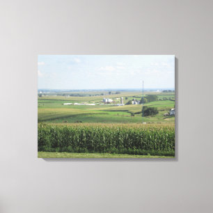 Toile Vue Pittoresque de Platteville, Wisconsin Amish Fa
