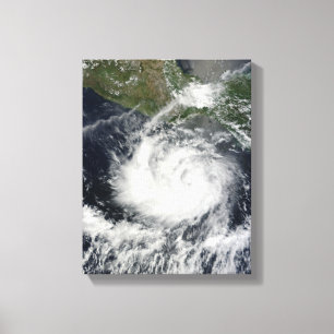 Toile Vue satellite de la tempête tropicale Darby