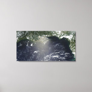 Toile Vue satellite des fuites d'huile