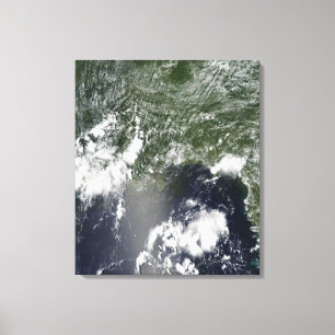 Toile Vue satellite du golfe du Mexique