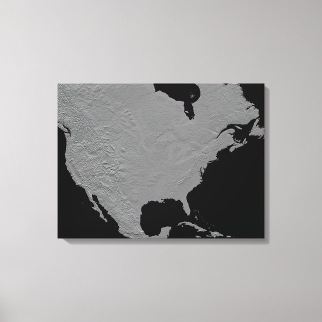 Toile Vue stéréoscopique de l'Amérique du Nord (Recto)