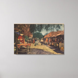 Toile Vue sur la rue Olvera. (El Paso de Los Angeles)