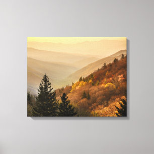 Toile Vue sur la vallée Oconaluftee   Caroline du Nord